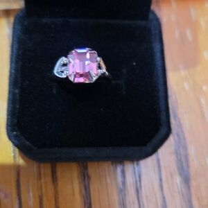 Purple Gemstone Silver Ring - Elegant Women’s Cocktail Ring